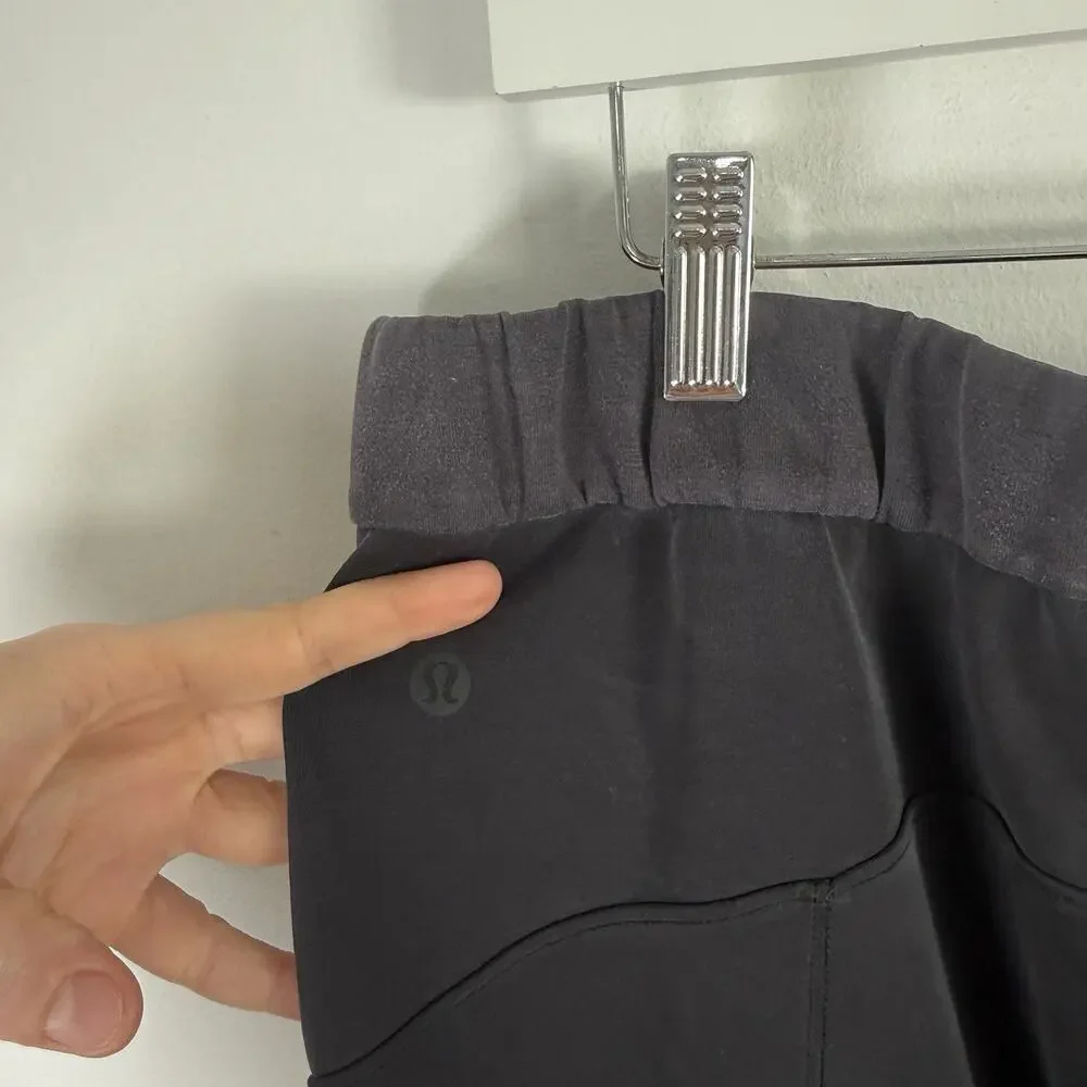 Lululemon Softstreme Relaxed High Rise Pant Black Commuter‎ Travel Womens 10